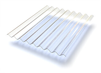 Profile sheet of transparent plastic