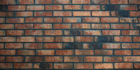 The texture of a brick wall. red brick background.