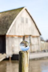 Die Schiffmühle an der Weser bei Minden, Deutschland