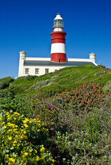 Fototapeta na wymiar Cape Agulhas lighthouse, Western Cape, South Africa