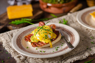 Delicious eggs benedict