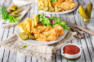 Delicious original schnitzel