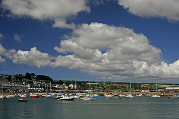Fototapeta na wymiar Harbor In Penzance, Cornwall, Southwest England, UK