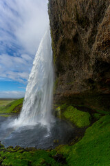 Seljalandsfoss waterfall in southern Iceland