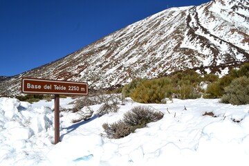 Snow in the Teide, nieve en el Teide