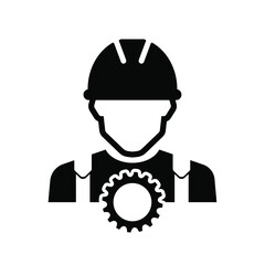 vector illustration of a construction worker	