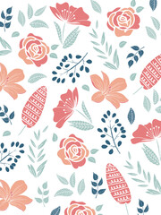 Elegant Floral Pattern. Elegant Background with floral designs. Good for Digital Print and Sublimation Techniques.