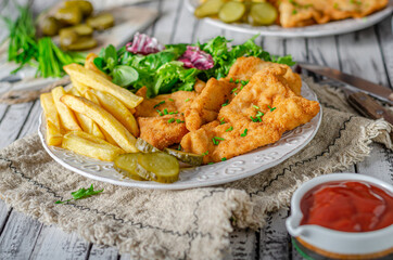 Delicious original schnitzel