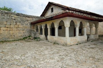 Obraz premium The ancient city of Chufut-Kale in Crimea
