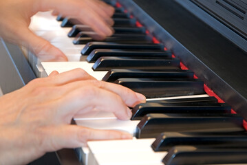 Fototapeta premium playing piano