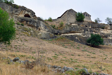 Fototapeta na wymiar The ancient city of Chufut-Kale in Crimea