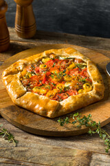Homemade Savory Tomato Galette Pastry