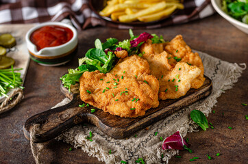 Delicious original schnitzel