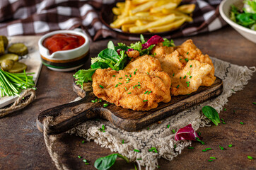 Delicious original schnitzel