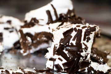 Beautiful Sliced Black Forest Or Chocolate Cake
