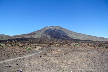 volcanic landscape in island