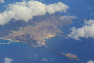 clouds over the mountains