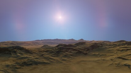 science fiction illustration, beautiful space background, a computer-generated surface, a fantasy world 3d render