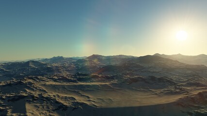 science fiction illustration, beautiful space background, a computer-generated surface, a fantasy world 3d render