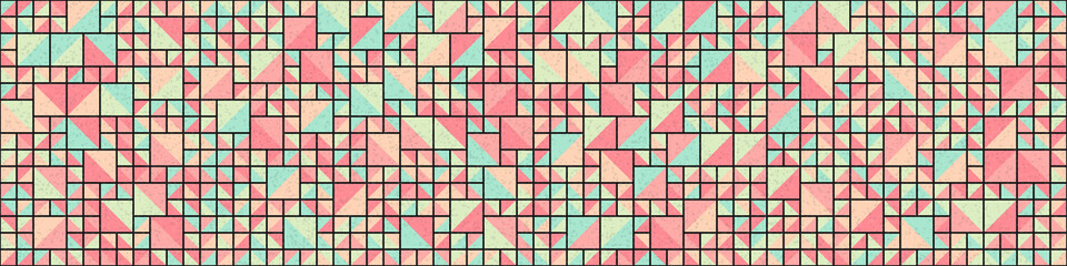 Abstract Geometric Pattern generative computational art illustration