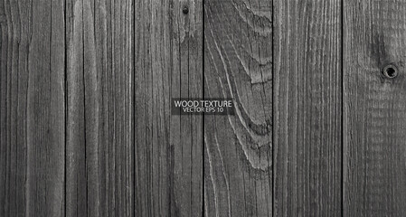 Naturally aged pine boards. Grey wood texture, EPS 10 vector. Aged wooden surface.