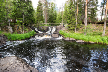 Ahvenkoski waterfall in Karelia