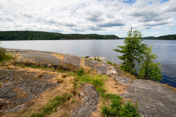 View of the lake in Karelia