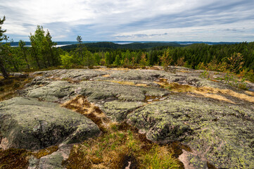 View of the mount Hiidenvuori in Karelia