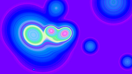 Abstract Cells Metamorphosis 3D illustration