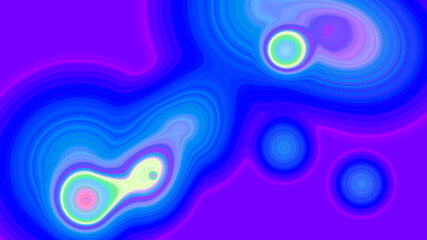 Abstract Cells Metamorphosis 3D illustration