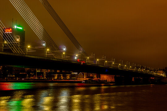 Bridge over the river of Daugava in Rga