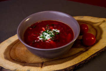 red tomato soup