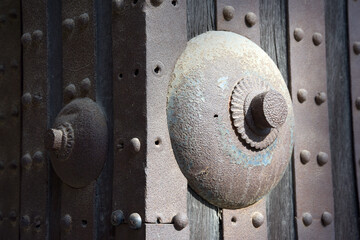 二条城　北中仕切門の釘隠し　京都市