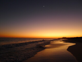 Fototapeta na wymiar Sunset on the beach, Cuba.