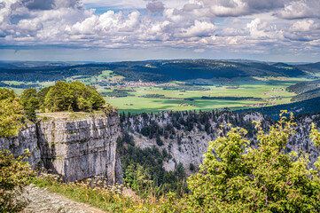 Canyon Creux-du-Van in the canton of Neuenburg (Neuchatel), Switzerland