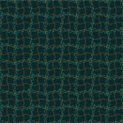 Fishing net seamless vector pattern in dark colors. Uniex surface print design for fabrics, stationery, scrapbook paper, gift wrap, textiles, and packaging.