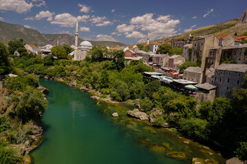 Fototapeta na wymiar Mostar, Bosnia and Herzegovina landscape