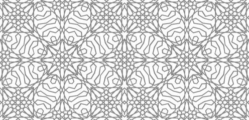 Fototapeta premium Arabic pattern ramadan mubarak muslim star pattern simple. Flower square design. Islamic pattern background. Circle pattern islamic flower vector.