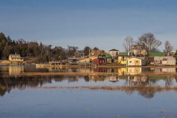 Fototapeta na wymiar USA, Massachusetts, Cape Ann, Essex. Village of Conomo Point.