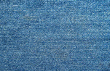 Photo of the blue denim texture