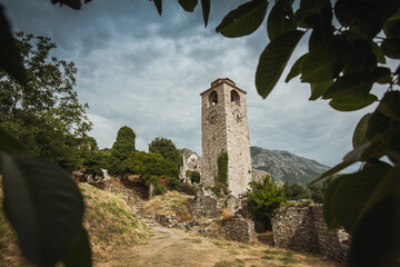 Stari Bar historical fortress in Montenegro