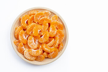 Orange segments on white background.