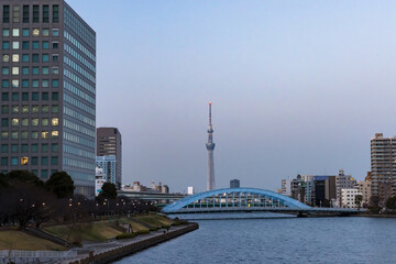 Fototapeta premium (東京都ｰ都市風景)新川ウォーターフロント風景５