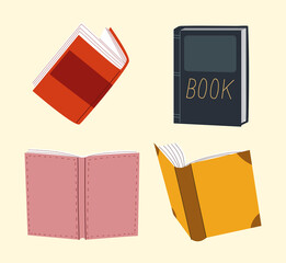 set of books education literature academic read