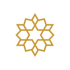 Islamic Ornament - Vector Flat Design Illustration : Suitable for Islamic Theme and Other Graphic Related Assets.