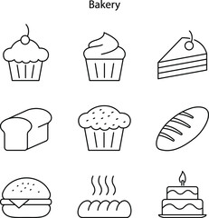 bakery icon isolated on white background. bakery icon trendy and modern bakery symbol for logo, web, app, UI. bakery icon simple sign. bakery icon flat vector illustration 