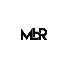 mbr letter original monogram logo design