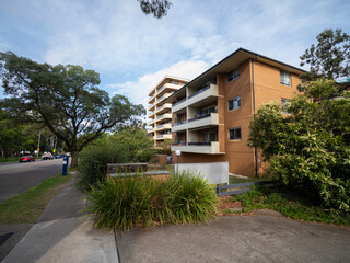 Apartment building in inner Sydney suburb NSW Australia