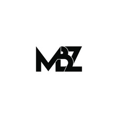 mbz letter original monogram logo design
