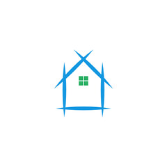 real estate logo design for home building construction